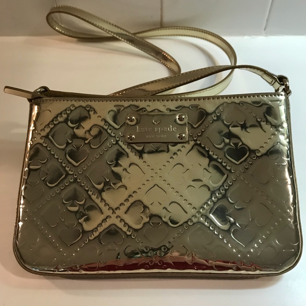 Kate Spade Gold Cross Body Shoulder Purse